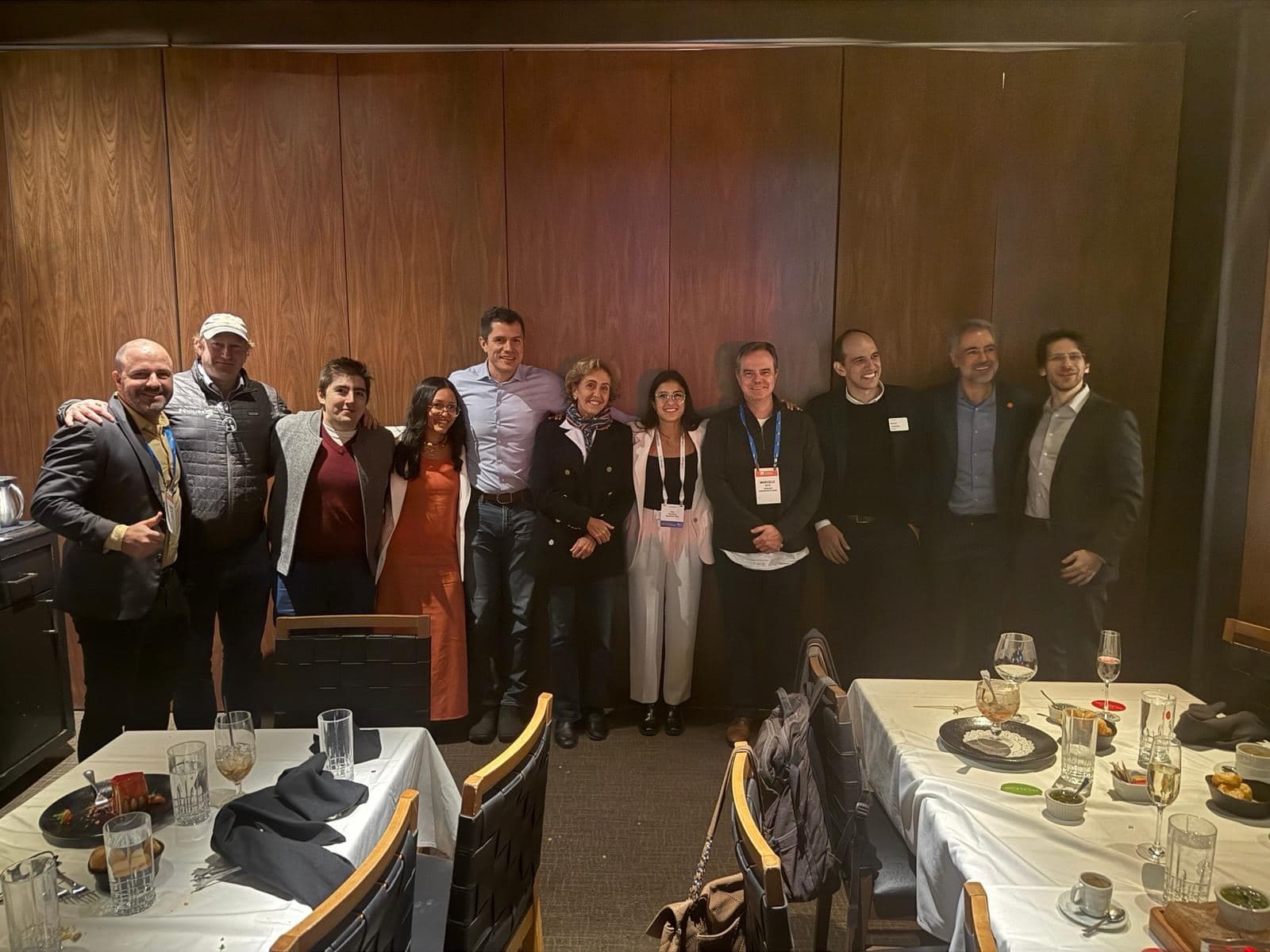BALSA members and guests together at a formal dinner